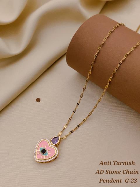 Anti tranish ad Stone chain pendent G 23 Wholesale traditional jewellery in Pune
